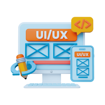 Ilustrasi proses desain UI dan UX